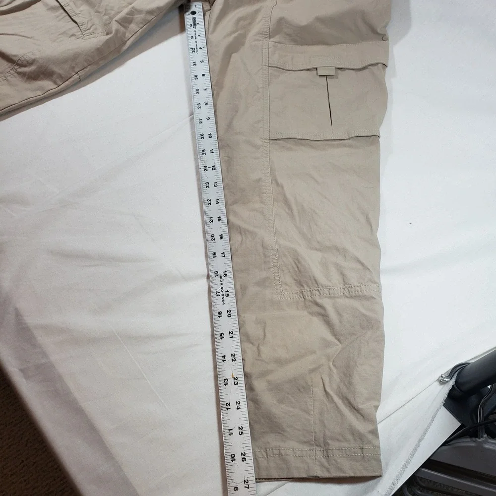Columbia Womens Regular Fit Beige Cargo Pants Outdoor Hiking Size 12‎ - Picture 4 of 9